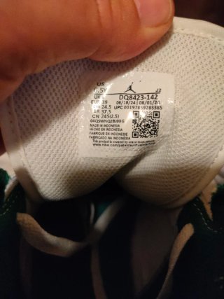 Zapatillas Jordan Air 1 Mid Gris/Verde Talla 39