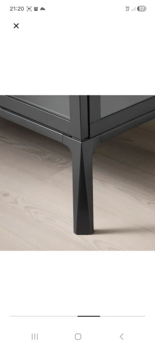 Vitrina Milsbo Ikea Negra