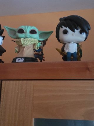 Funko Baby Yoda "Grogu" Star Wars y "L" Death Not
