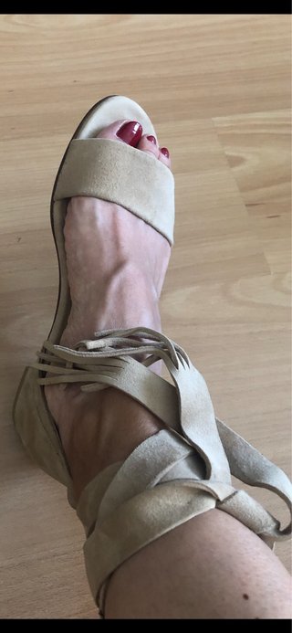 Sandalias Stuart Weitzman Piel Beige