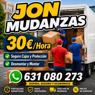 Mudanzas JON: 30€/Hora