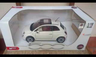 MODELLINO NUOVA FIAT 500 SCALA 1/18 MONDO MOTORS