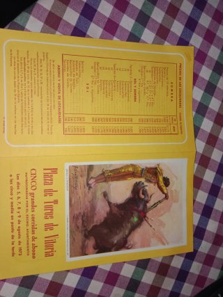 cartel taurino 1973 Paquirrí,Curro Romero,...