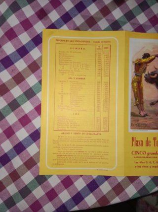cartel taurino 1973 Paquirrí,Curro Romero,...