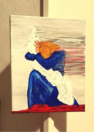 Tela dipinta a mano unica