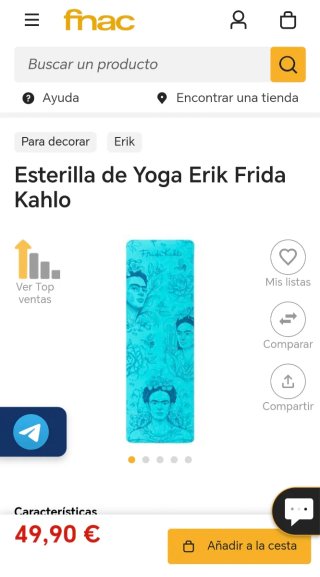 Esterilla Yoga Frida Kahlo