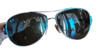 Gafas de sol Ray-Ban aviador negras. Ult precio