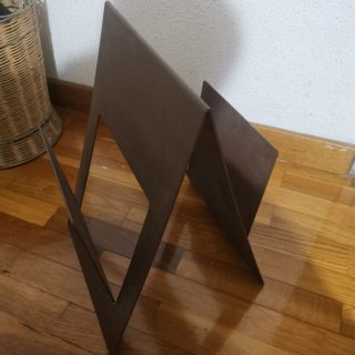 Juego revistero y perchero hojas