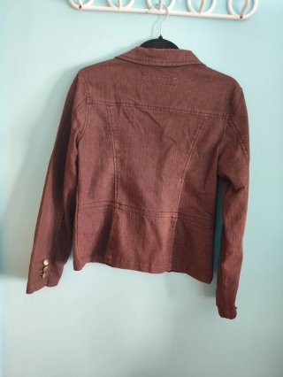 Blazer vaquera marrón talla M cazadora denim mujer