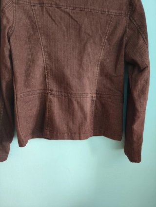 Blazer vaquera marrón talla M cazadora denim mujer