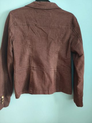 Blazer vaquera marrón talla M cazadora denim mujer