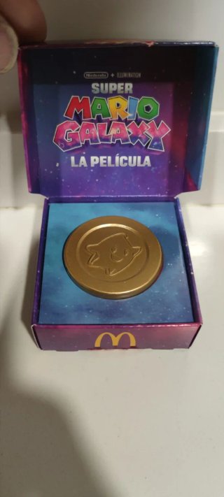 Moneda Super Mario Galaxy La Película McDonald's