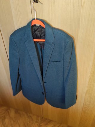 Traje comunión niño azul y beige