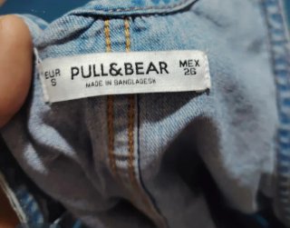 Vestido Peto Vaquero pull&bear Talla S