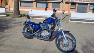 Harley Davidson Cruiser Azul Brillo