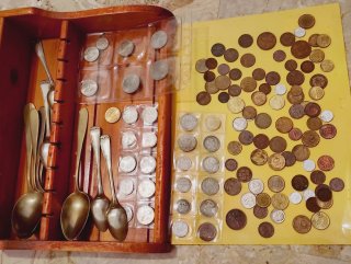 Set di cucchiai antichi + oggetti vecchi