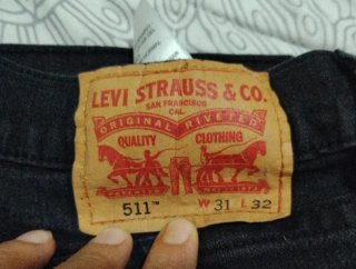 Vaqueros Levi's 511 Hombre Negros Talla M