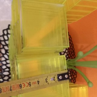 112 Cajitas 6x6x2 cm transparentes