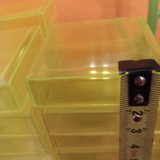 112 Cajitas 6x6x2 cm transparentes