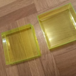 112 Cajitas 6x6x2 cm transparentes