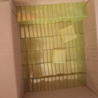 112 Cajitas 6x6x2 cm transparentes