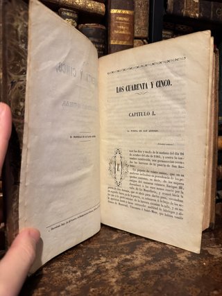 Dumas Los 45 1858 novela histórica antigua