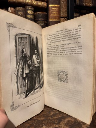 Dumas Los 45 1858 novela histórica antigua