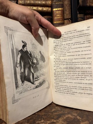 Dumas Los 45 1858 novela histórica antigua