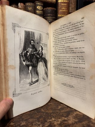 Dumas Los 45 1858 novela histórica antigua