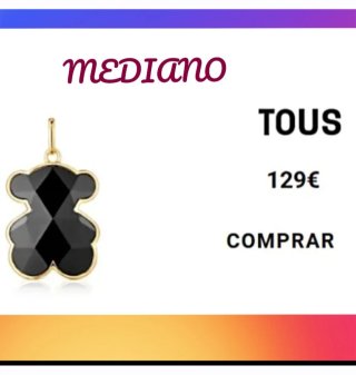 Osito Tous Dorado y Blanco Rosa claro