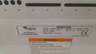 Microondas Whirlpool Blanco