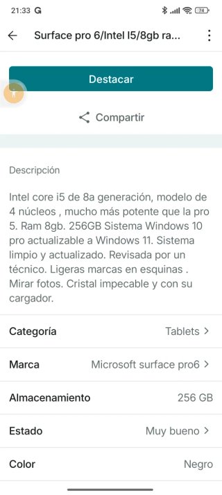 Microsoft Surface Pro 6
