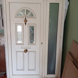 Puerta de entrada PVC con cristal