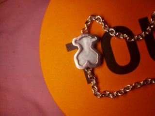 Pulsera Tous Plata Esmaltada Oso Multicolor