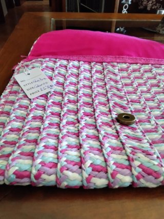 Bolso de rafia tejido multicolor, Nueva Temporada.