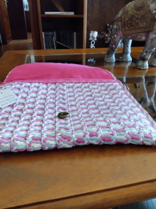 Bolso de rafia tejido multicolor, Nueva Temporada.