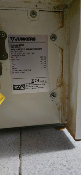 Calentador Junkers Bosch Gas