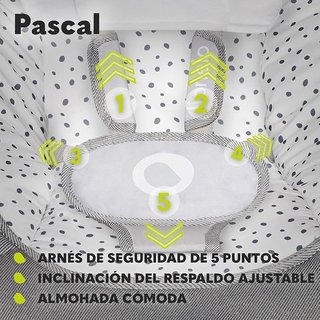 Hamaca LIONELO Pascal vibración melodías