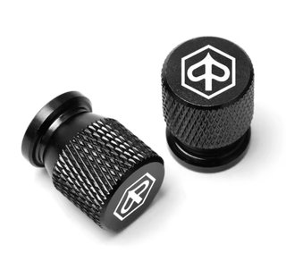 Tapones válvula Piaggio - Negro
