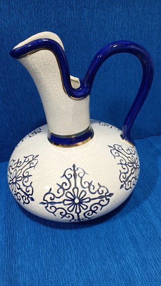Jarrón Vintage Fadecol Azul Cobalto