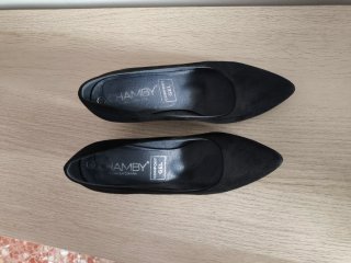 Zapatos de tacón Chamby negros ante