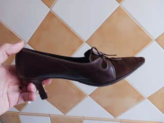Zapato Tacon Ante T-37 Usado.