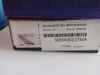 Zapato Tacon Ante T-37 Usado.