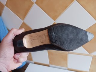 Zapato Tacon Ante T-37 Usado.