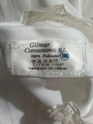 Vestido blanco de ceremonia