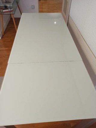 Mesa extensible cristal