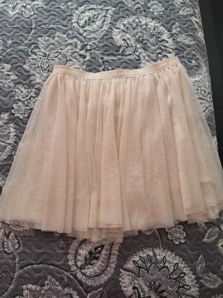 Falda tul beige talla única