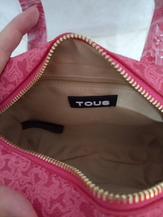 Bolso Tous Rosa y Dorado