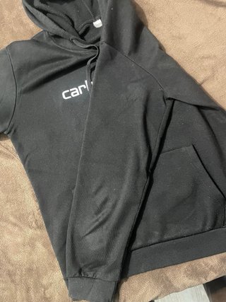 Felpa Carhartt Nera con Cappuccio