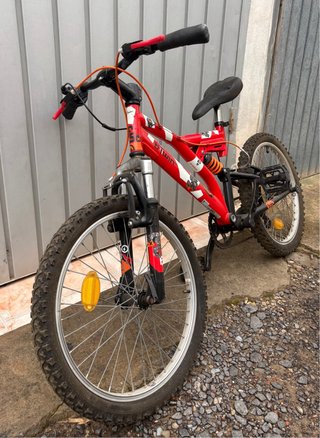 Bicicleta Montaña Niño Btwin Roja